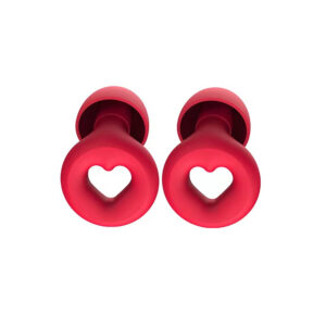 Heart Reusable Silicone Ear Plugs For Noise Reduction Item No#30165