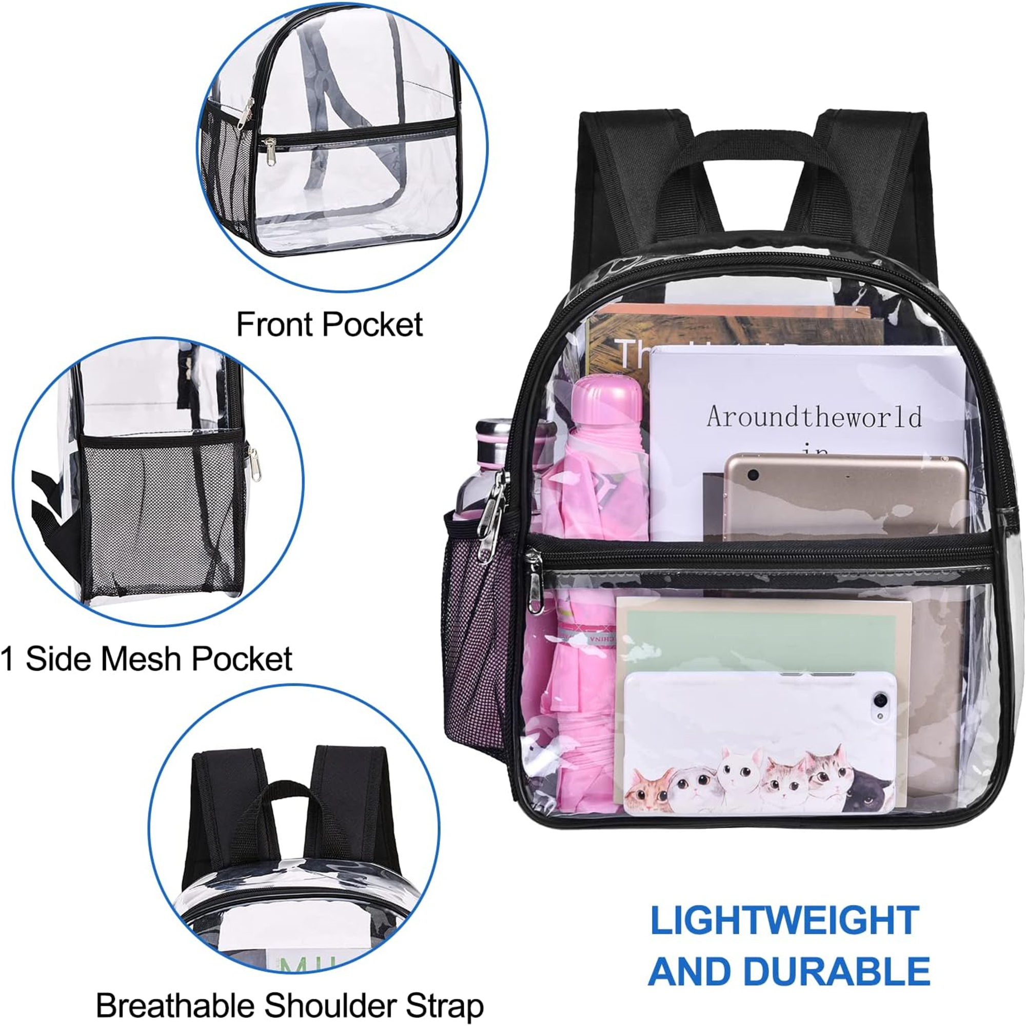 Mini Clear Pvc Backpack Item No#30167 - Image 5