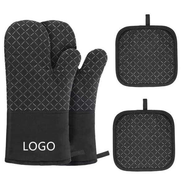 Oven Mitts And Pot Holders 4Pcs Set Item No#30185