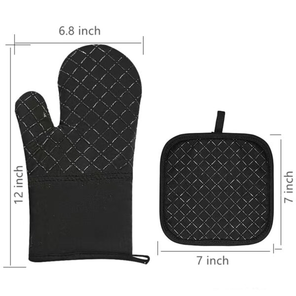 Oven Mitts And Pot Holders 4Pcs Set Item No#30185 - Image 2