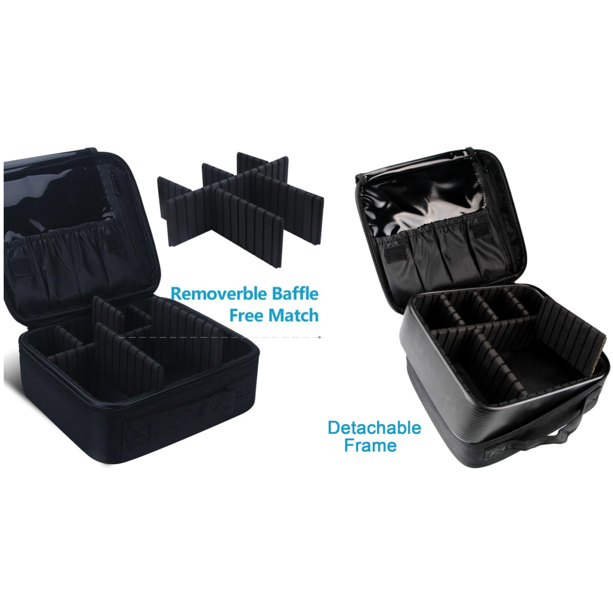 Travel Makeup Bag With Adjustable Dividers Item No#30186 - Image 4