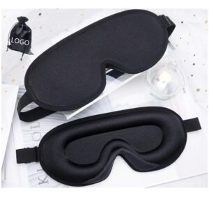 3D Contoured Cup Eye Mask With Adjustable Strap Item No#30189