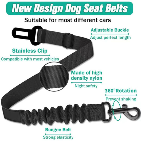 Adjustable Dog Seatbelts Harness For Car Item No#30203 - Image 3