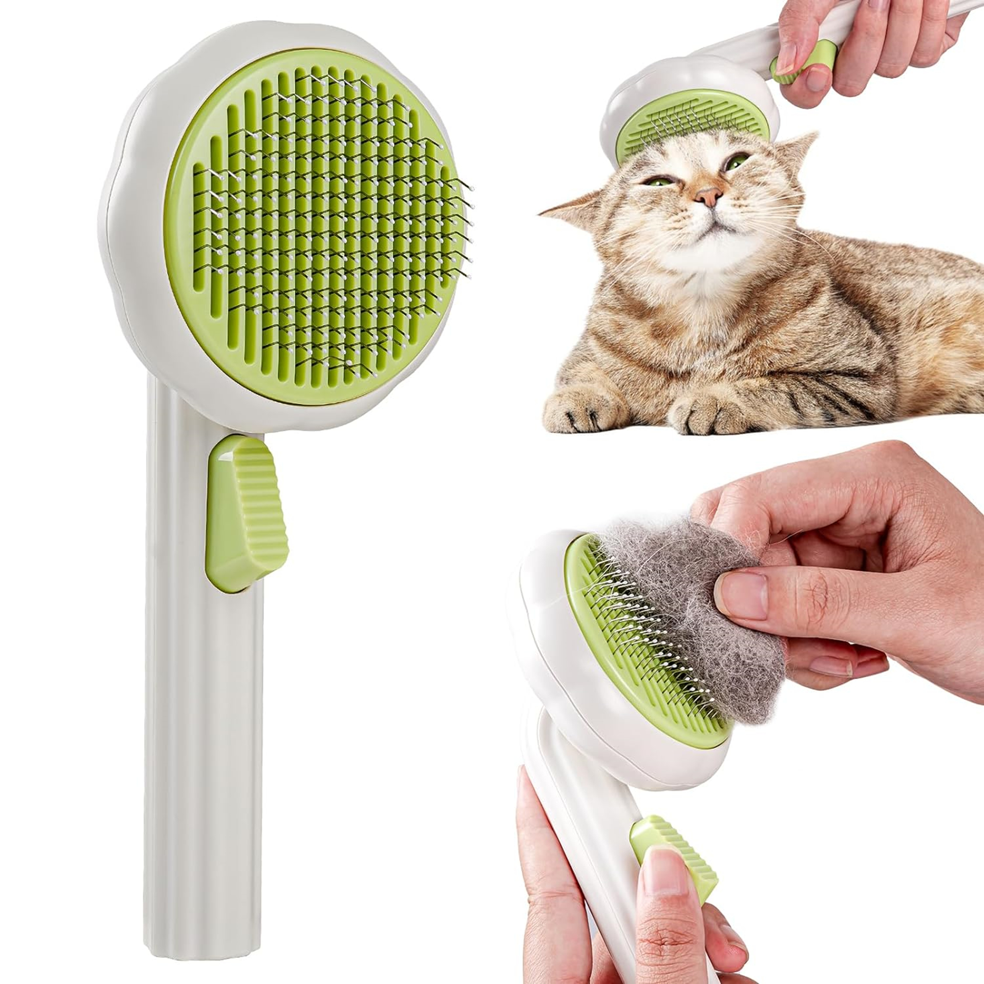 Self-Cleaning Pet Grooming Brush Item No#30205 - Image 4