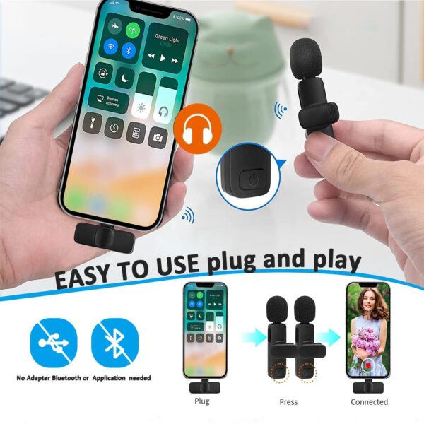 Wireless Lavalier Lapel Microphone For Iphone, Ipad Item No#30209 - Image 2