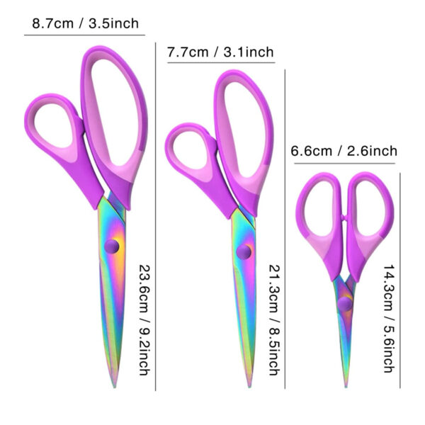 Craft Scissors Set Of 3 Pack Item No#30220 - Image 2