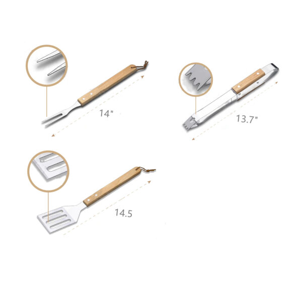 BBQ Grill Tools Set With Carry Case Item No#30224 - Image 3