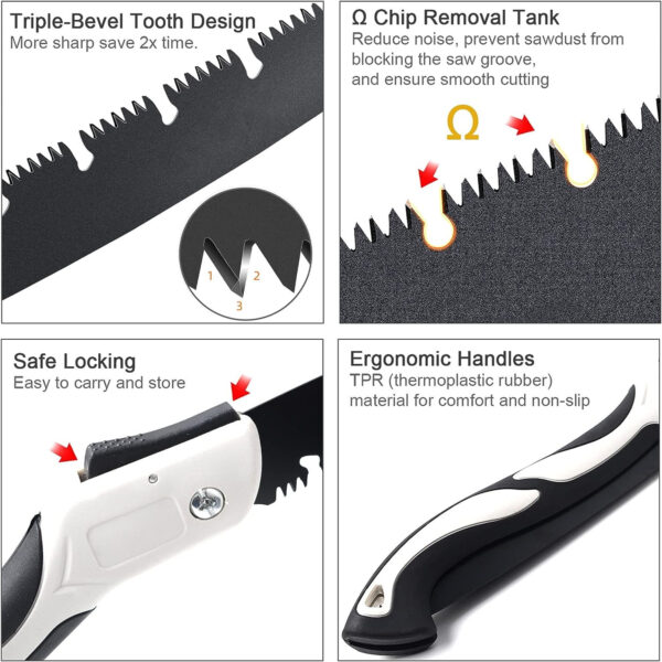 10-Inch Foldable Hand Pruning Saw Item No#30227 - Image 3