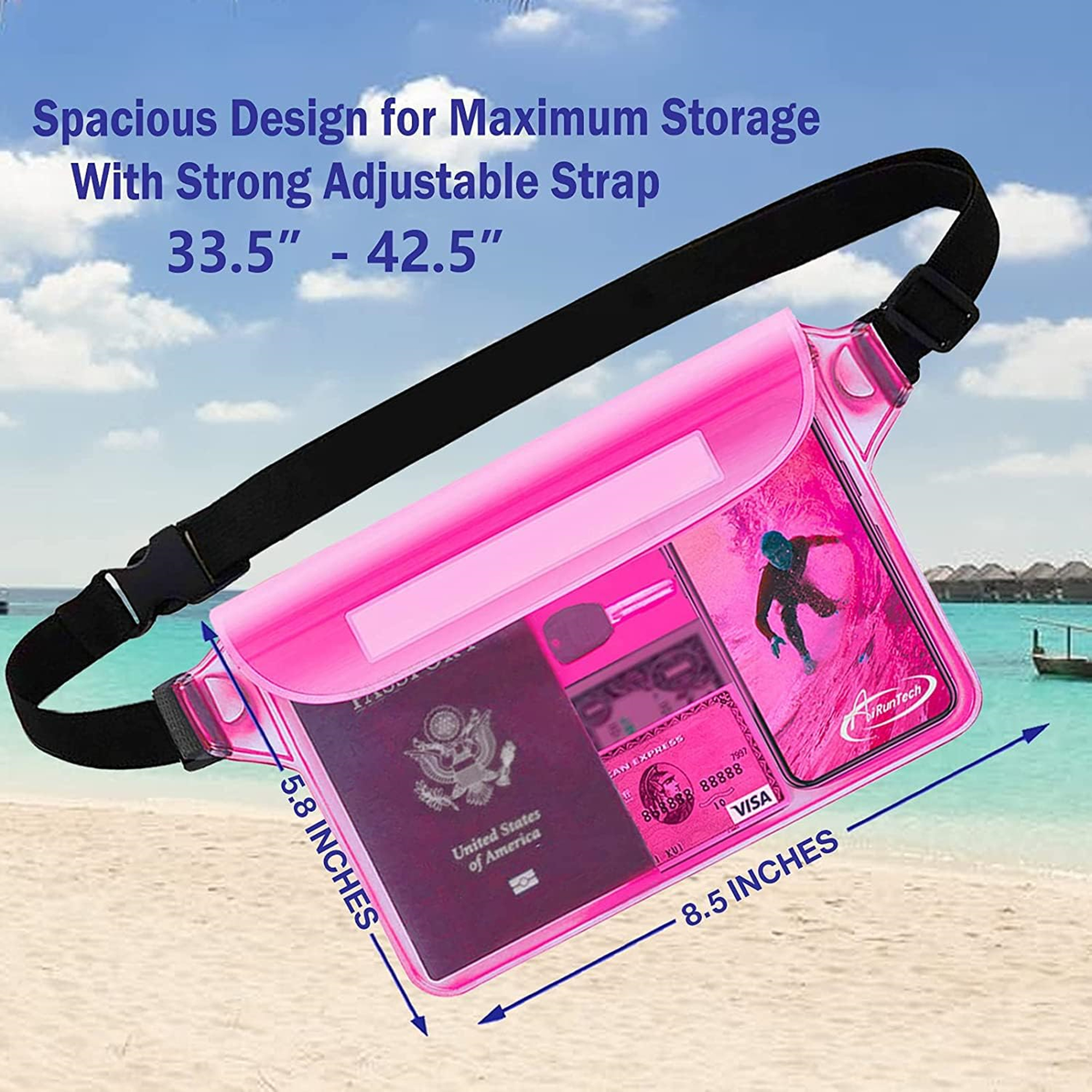 Waterproof Pouch With Waist Strap Item No#30231 - Image 2