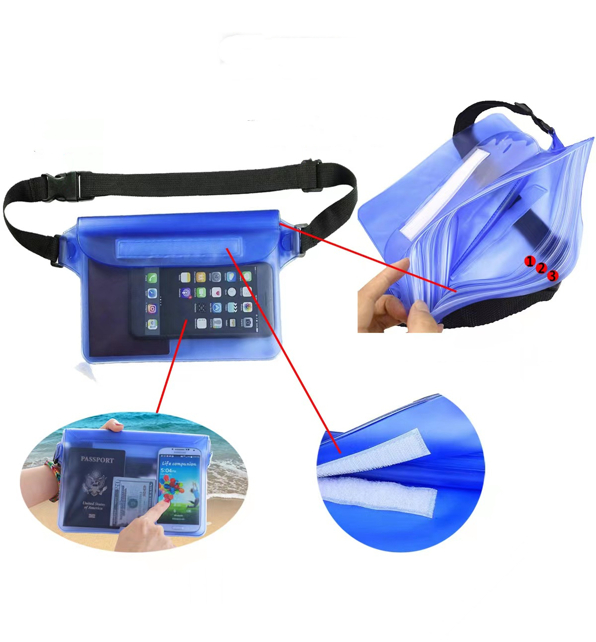 Waterproof Pouch With Waist Strap Item No#30231 - Image 4
