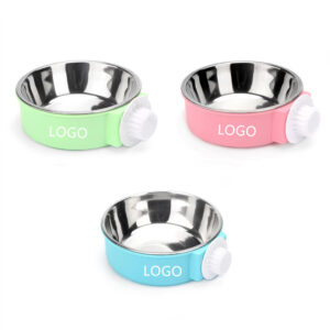 Removable Stainless Steel Hanging Pet Cage Bowl Item No#30007