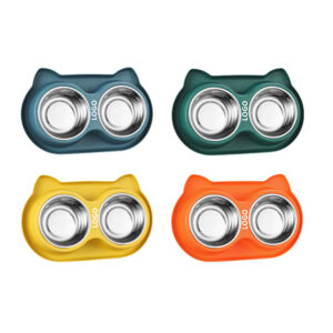 Water And Food Feeder Bowls With Silicone Mat Item No#30009