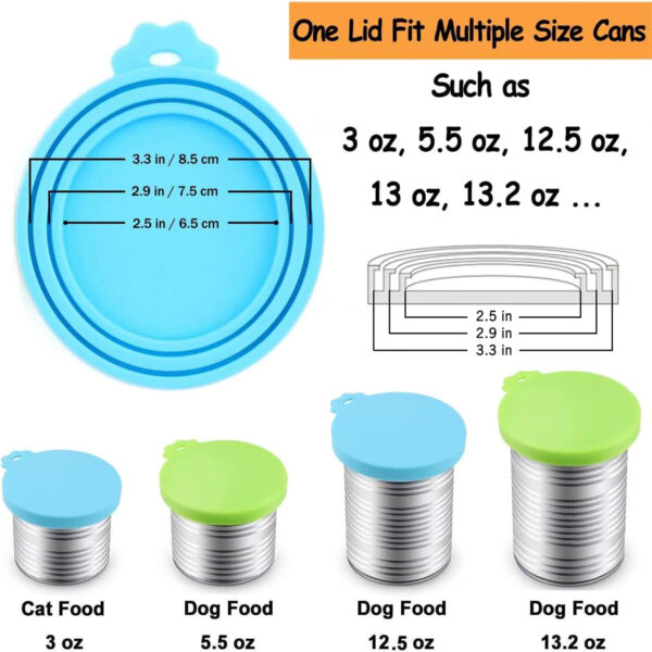 Pet Food Can Lids Silicone Cover Item No#30014 - Image 2