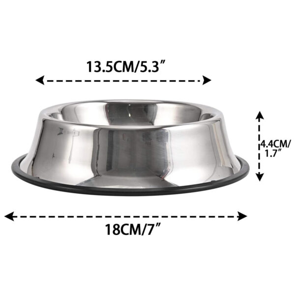 Stainless Steel Dog Bowl With Anti-Skid Rubber Base Item No#30015 - Image 2