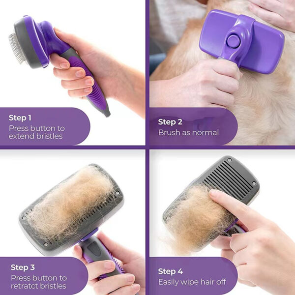 Self Cleaning Slicker Brush For Pets
 Item No#30018 - Image 3