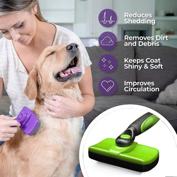 Self Cleaning Slicker Brush For Pets
 Item No#30018 - Image 4