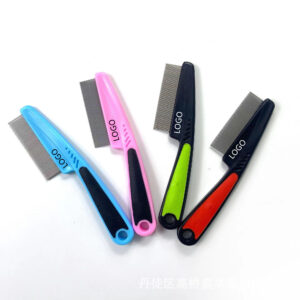 Rubber Handle Dog Hair Pin Comb Item No#30020