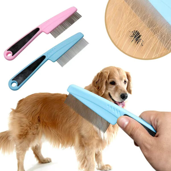 Rubber Handle Dog Hair Pin Comb Item No#30020 - Image 3
