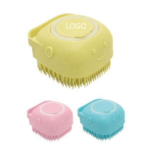 Pet Silicone Bath Brush Comb With Soap Dispenser Item No#30029