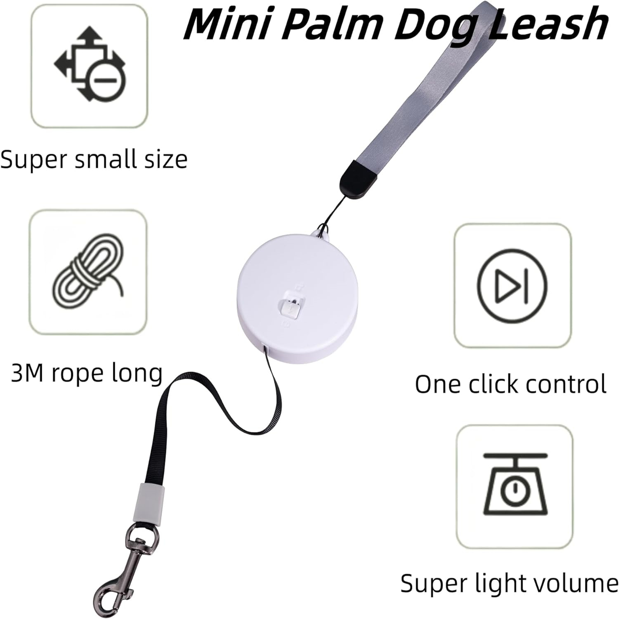 Pet Mini Retractable Dog Leash Item No#30032 - Image 2