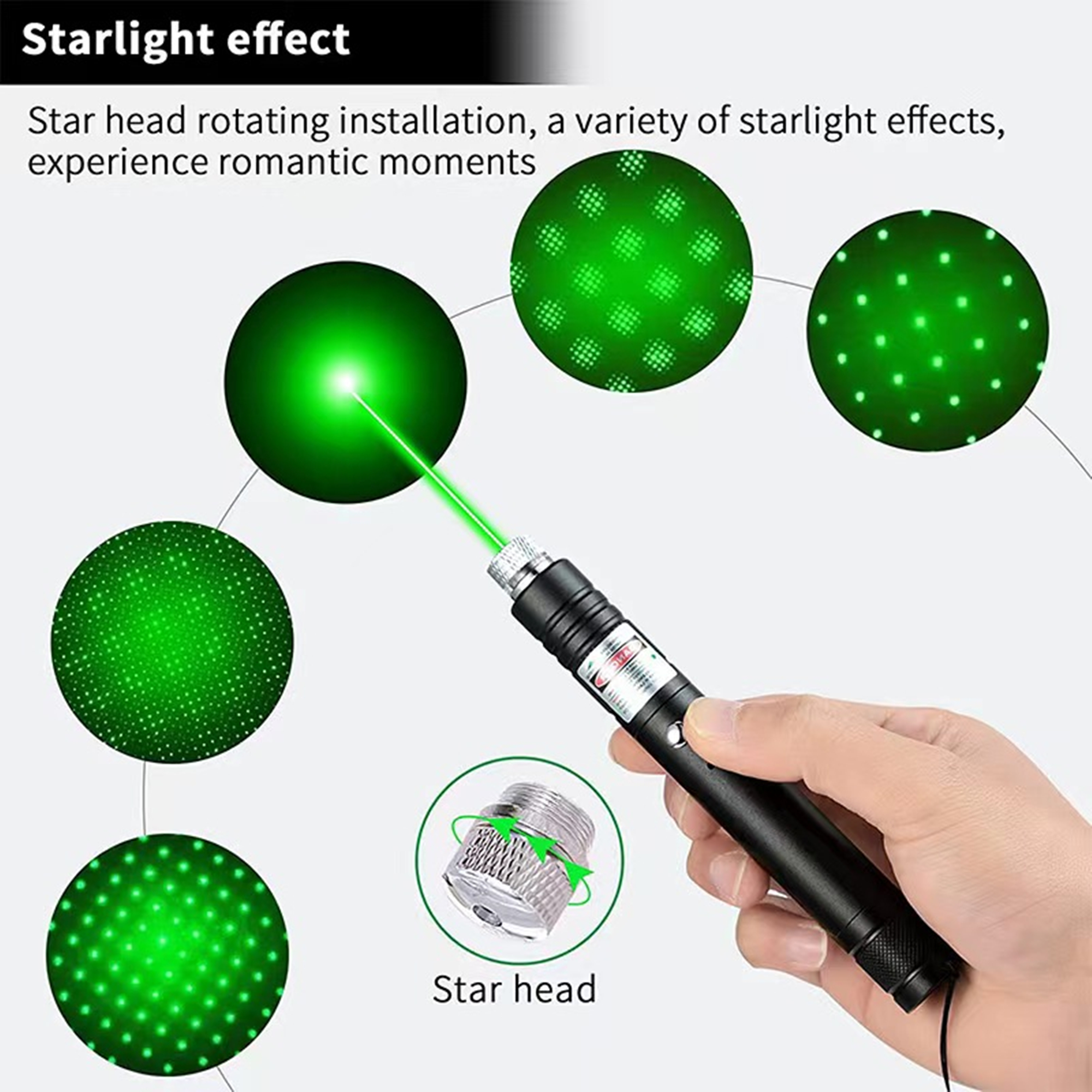 Rechargeable Green Laser Pointer For Cats Toy Item No#30040 - Image 2