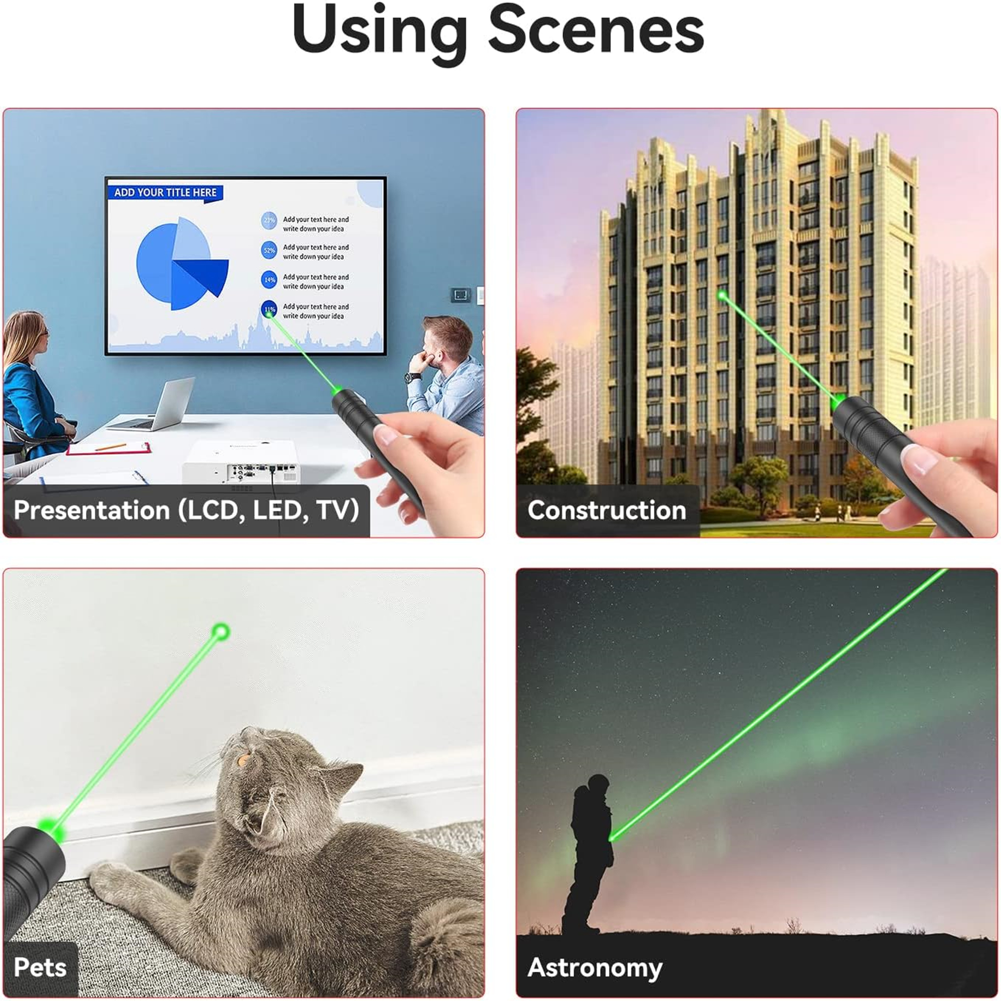 Rechargeable Green Laser Pointer For Cats Toy Item No#30040 - Image 5