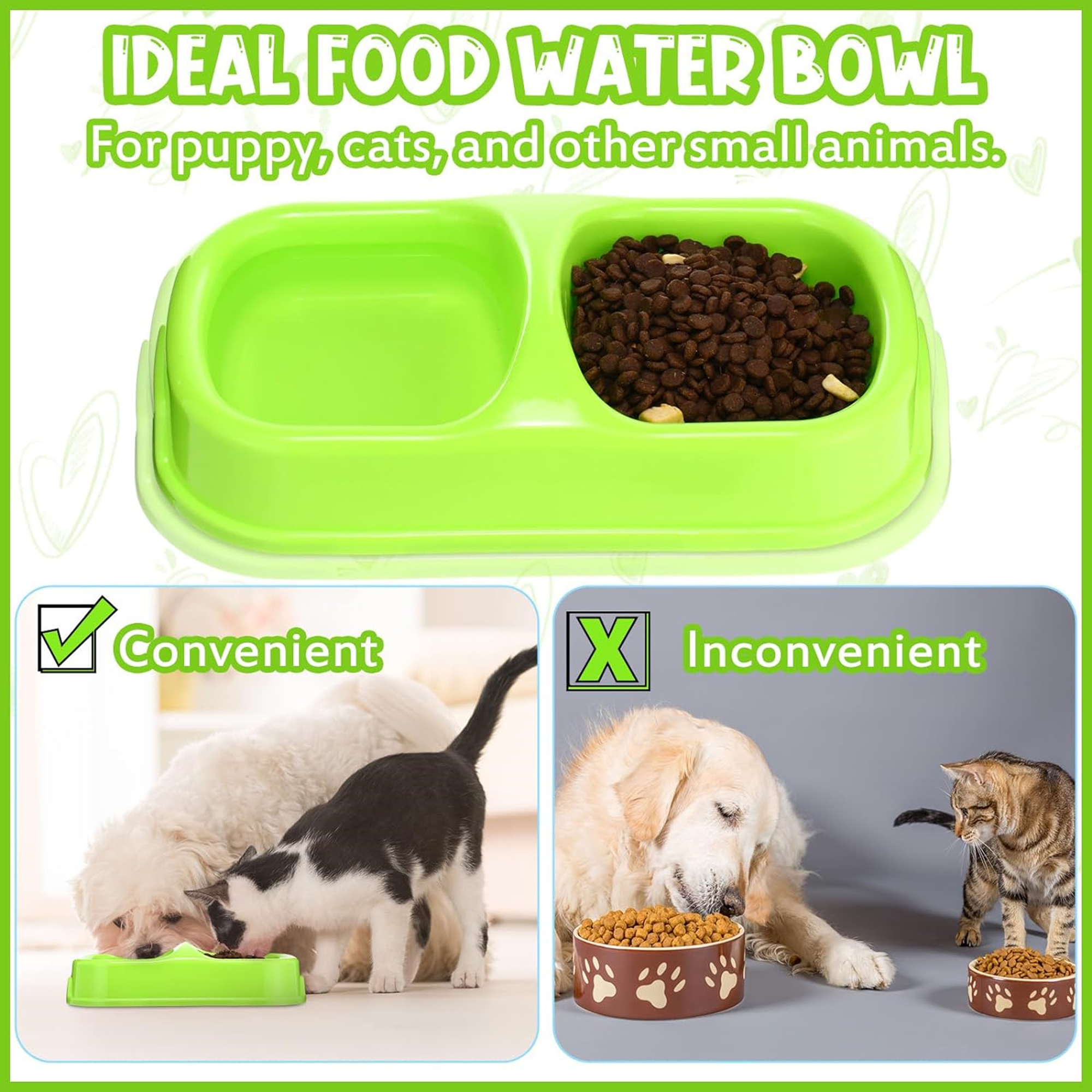 Small Plastic Water And Food Feeder Bowls Item No#30046 - Image 3