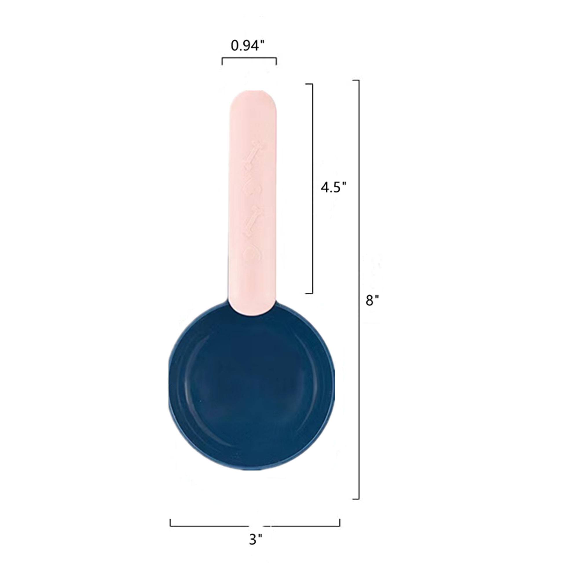 Small Silicone Pet Food Scoop With Bag Sealing Clip Item No#30047 - Image 2