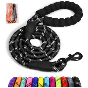 5 Ft Reflective Dog Leash With Comfortable Padded Handle Item No#30048