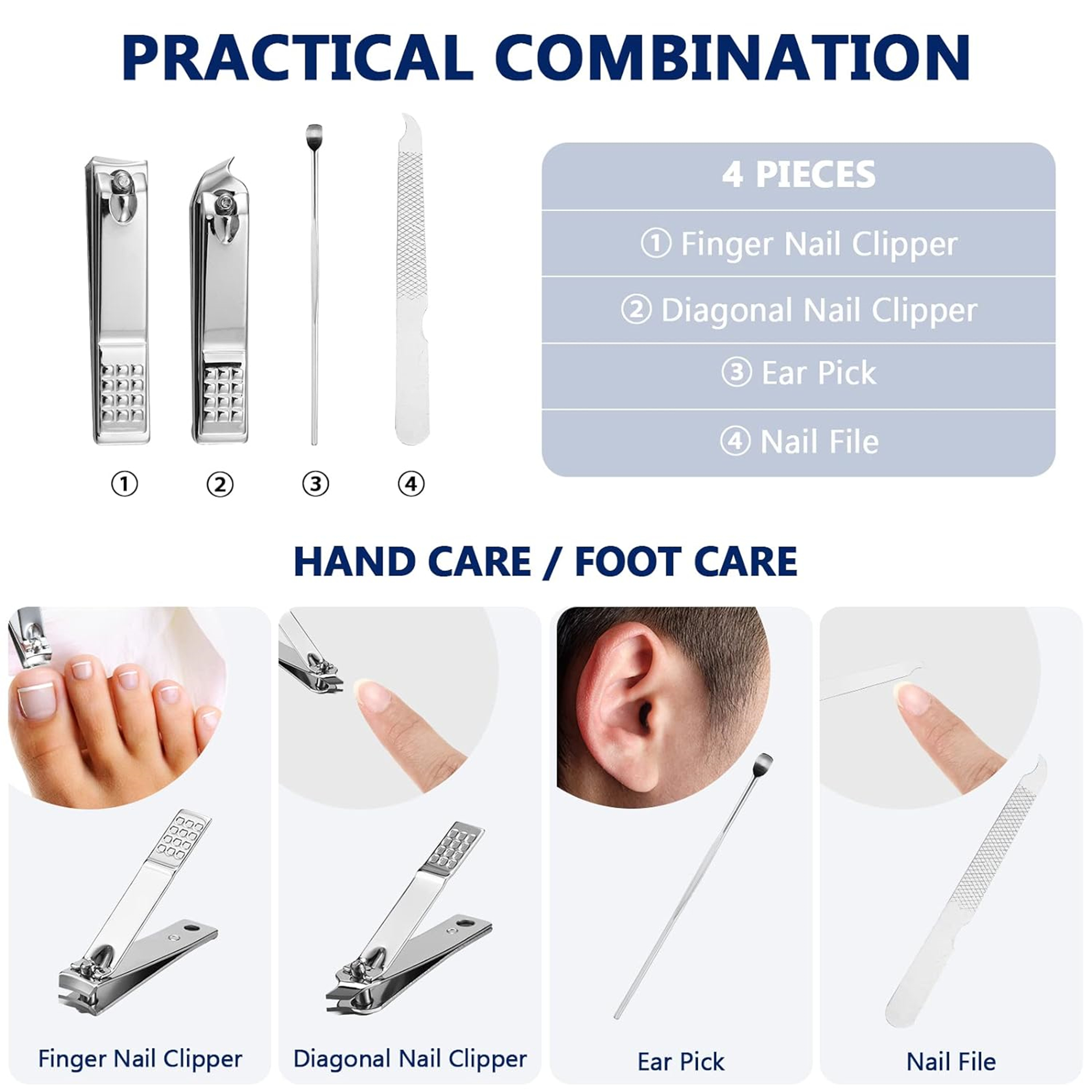 Manicure Set Nail Clippers Pedicure Kit Item No#30051 - Image 4