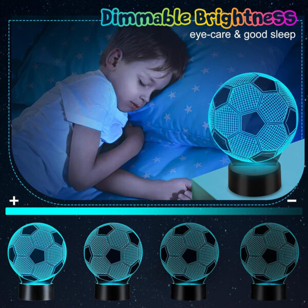16 Colors Changing Soccer Night Light With Remote Control Item No#30060 - Image 4