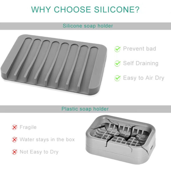 Silicone Waterfall Soap Dish For Shower Item No#30065 - Image 2