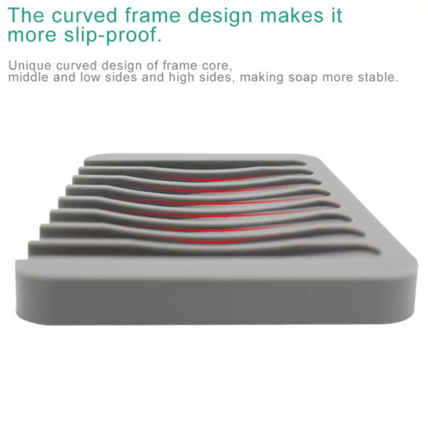 Silicone Waterfall Soap Dish For Shower Item No#30065 - Image 3