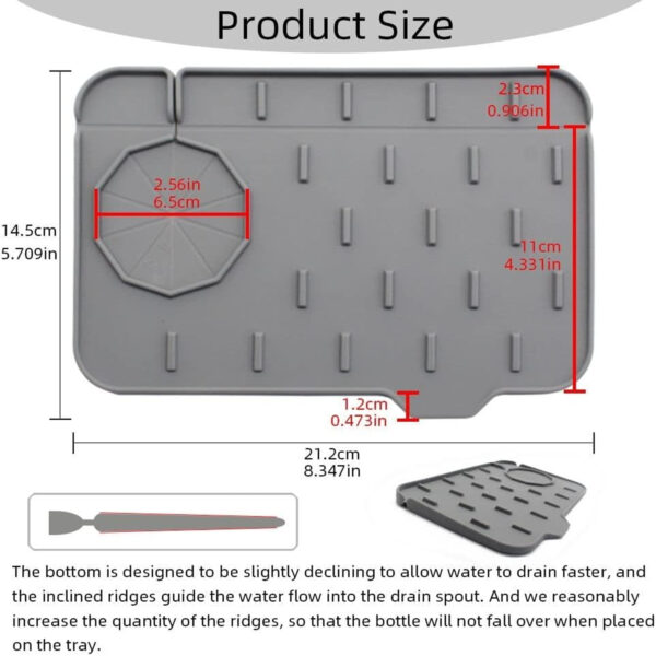 Water Absorbent Dish Drying Pads For Kitchen Countertop Item No#30066 - Image 2