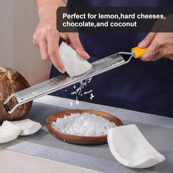 Stainless Steel Hand Grater For Lemon, Cheese And Vegetable Item No#30067 - Image 3