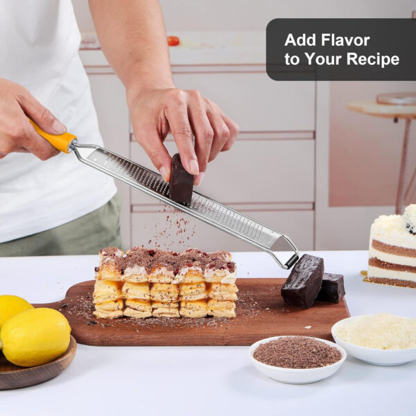 Stainless Steel Hand Grater For Lemon, Cheese And Vegetable Item No#30067 - Image 4