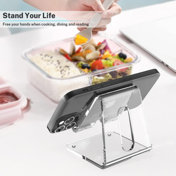 Portable Clear Acrylic Cell Phone Stand Item No#30069 - Image 2