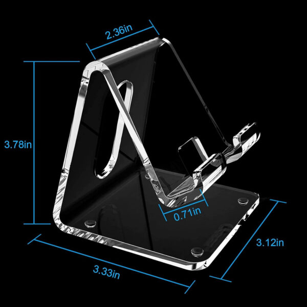 Portable Clear Acrylic Cell Phone Stand Item No#30069 - Image 4
