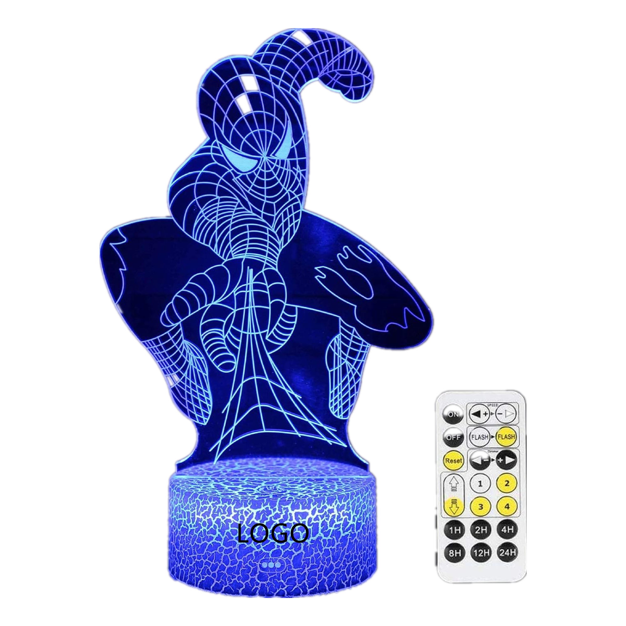 Superhero 3D Night Light Spiderman Toys Item No#30070