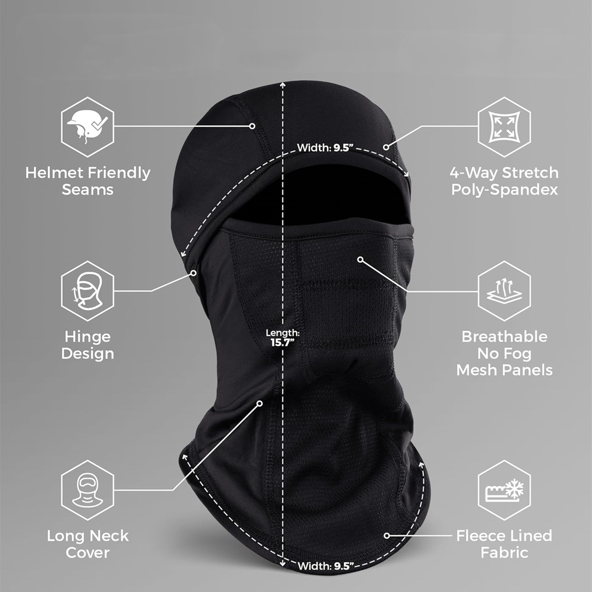 Balaclava Winter Face Mask For Ourdoor Sports Item No#30072 - Image 3