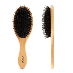 Boar And Nylon Bristles Wooden Hair Brush Item No#30077