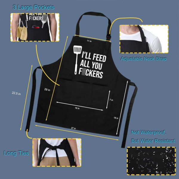Cooking Apron For Men Funny Dad Gifts Item No#30080 - Image 2