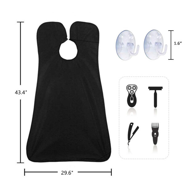 Waterproof Beard Bib Apron For Shaving Item No#30081 - Image 2