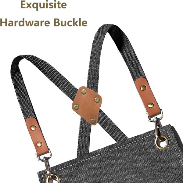 Heavy Duty Adjustable Work Apron With Large Pockets Item No#30083 - Image 2