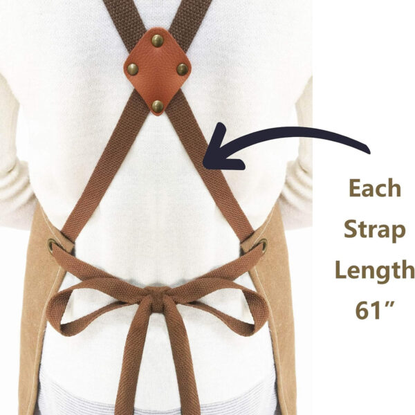 Heavy Duty Adjustable Work Apron With Large Pockets Item No#30083 - Image 4