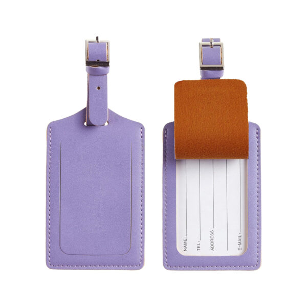 Faux Leather Luggage Tags For Suitcase Women Item No#30090 - Image 2