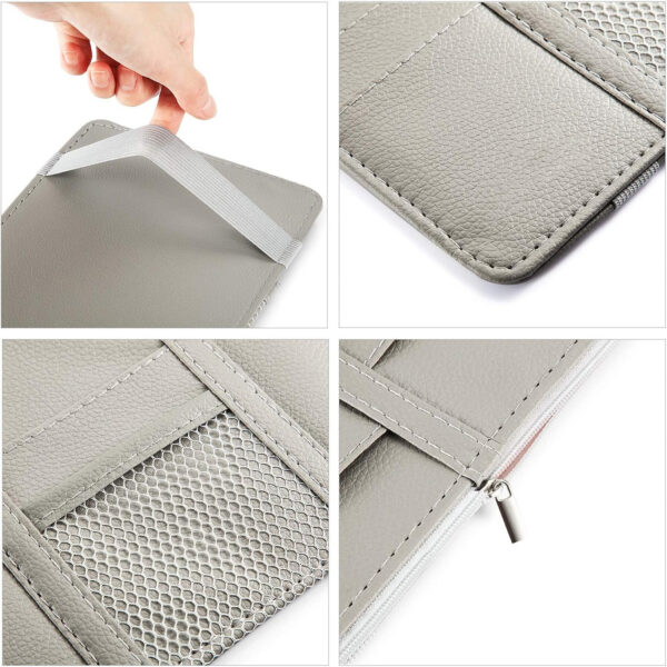 Car Sun Visor Organizer Sunglasses Holder Item No#30093 - Image 4