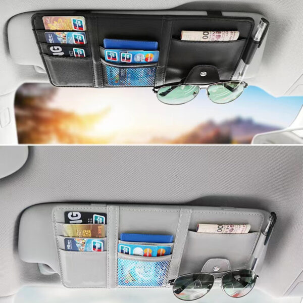 Car Sun Visor Organizer Sunglasses Holder Item No#30093 - Image 5