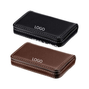 Leather Business Card Holder With Magnetic Shut Item No#30095