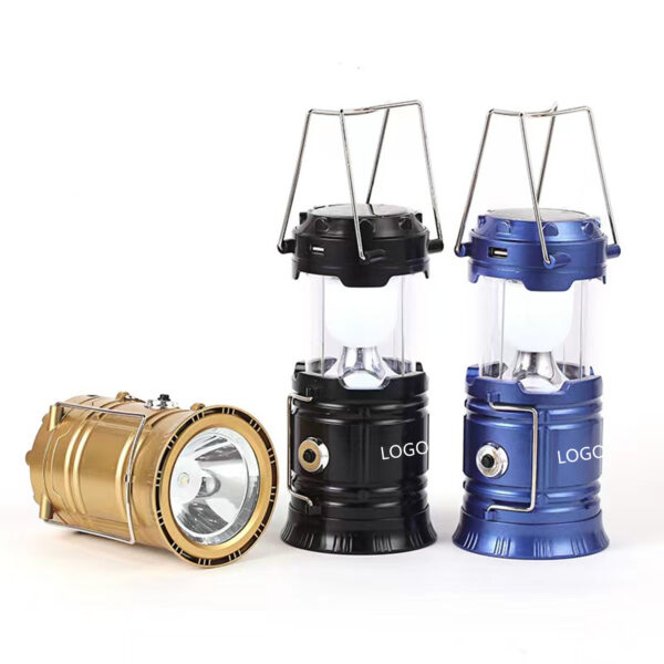 Usb Rechargeable Led Collapsible Solar Camping Lantern Item No#30104
